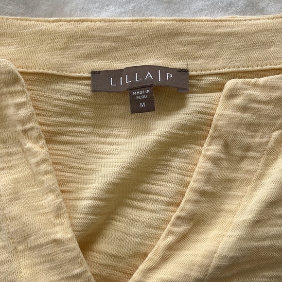 LILLA | P Yellow 3/4 length Shirt - Picture 3 of 3